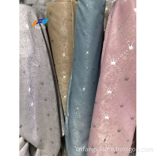 Fancy Polyester Woven Brick Girls' Blackout Curtain fabrics